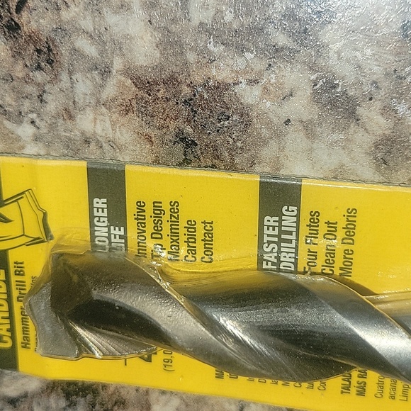 NIP | DeWalt 3/4"×12" Rock Carbide Hammer Drill Bit | DW5245 - Picture 5 of 10